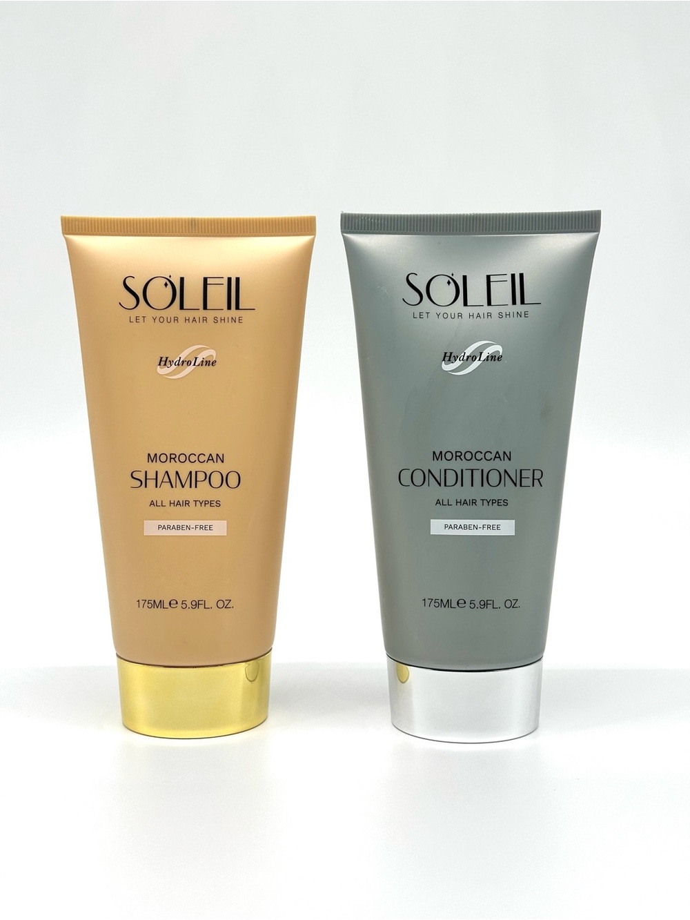 Moroccan Shampoo & Conditioner Set - Gold & Gray